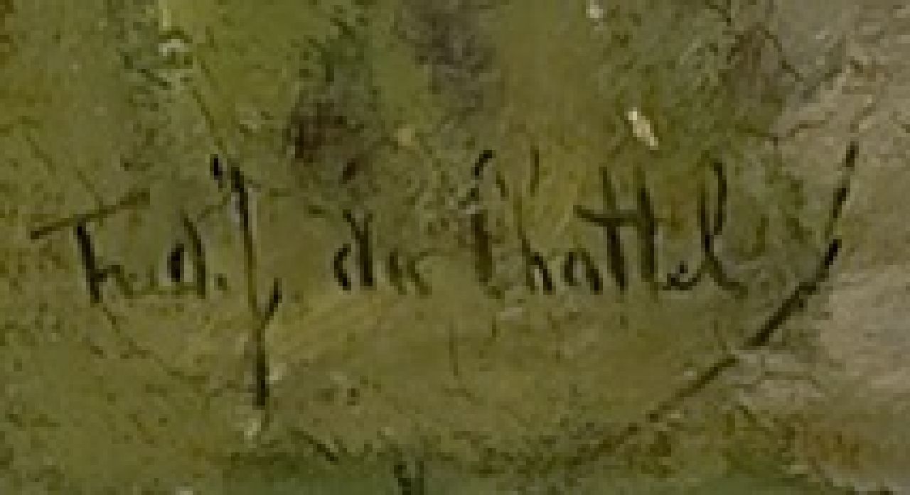Fredericus Jacobus van Rossum du Chattel Signaturen Kleine Werft am Fluss