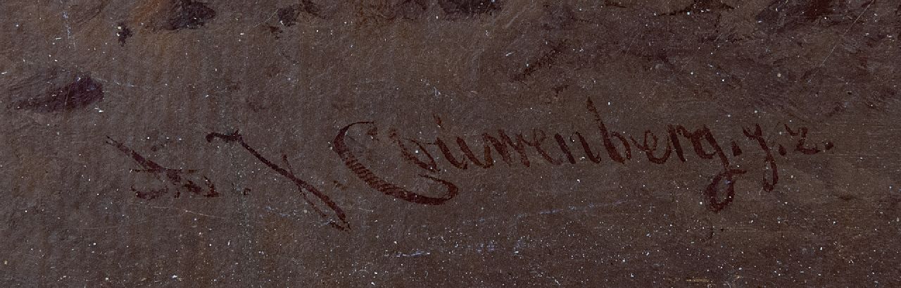 Abraham Johannes Couwenberg Signaturen Panoramische Strandansicht bei Scheveningen