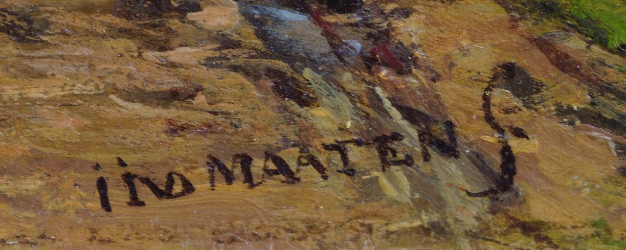 Jacob Jan van der Maaten Signaturen Gespräch auf dem Weg zum Gutshaus
