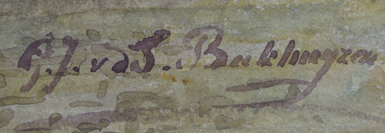 Gerardine van de Sande Bakhuyzen Signaturen Stilleben mit Trauben und Kastanien