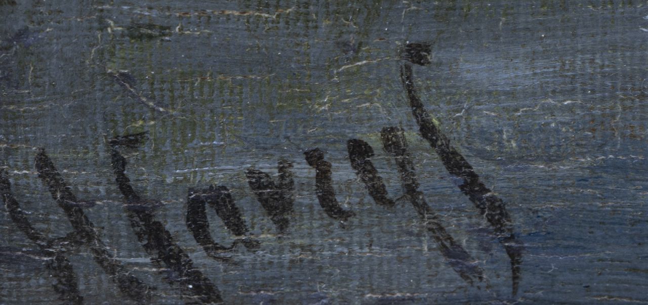 Hendrik Savrij Signaturen Kühe am Grabenrand