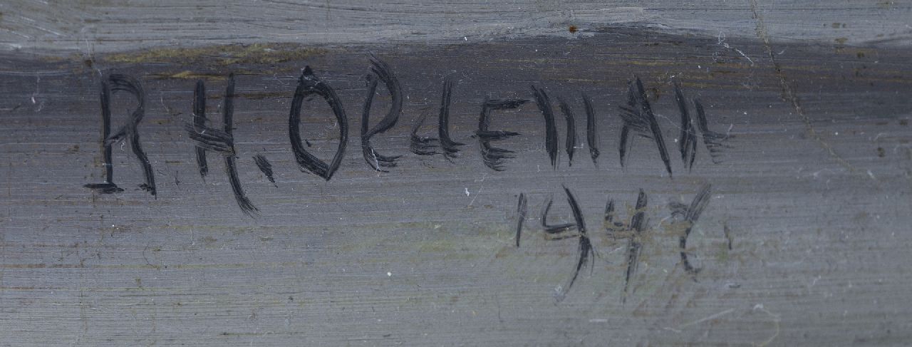 Rudolf Hendrik Oldeman Signaturen Malutensilien
