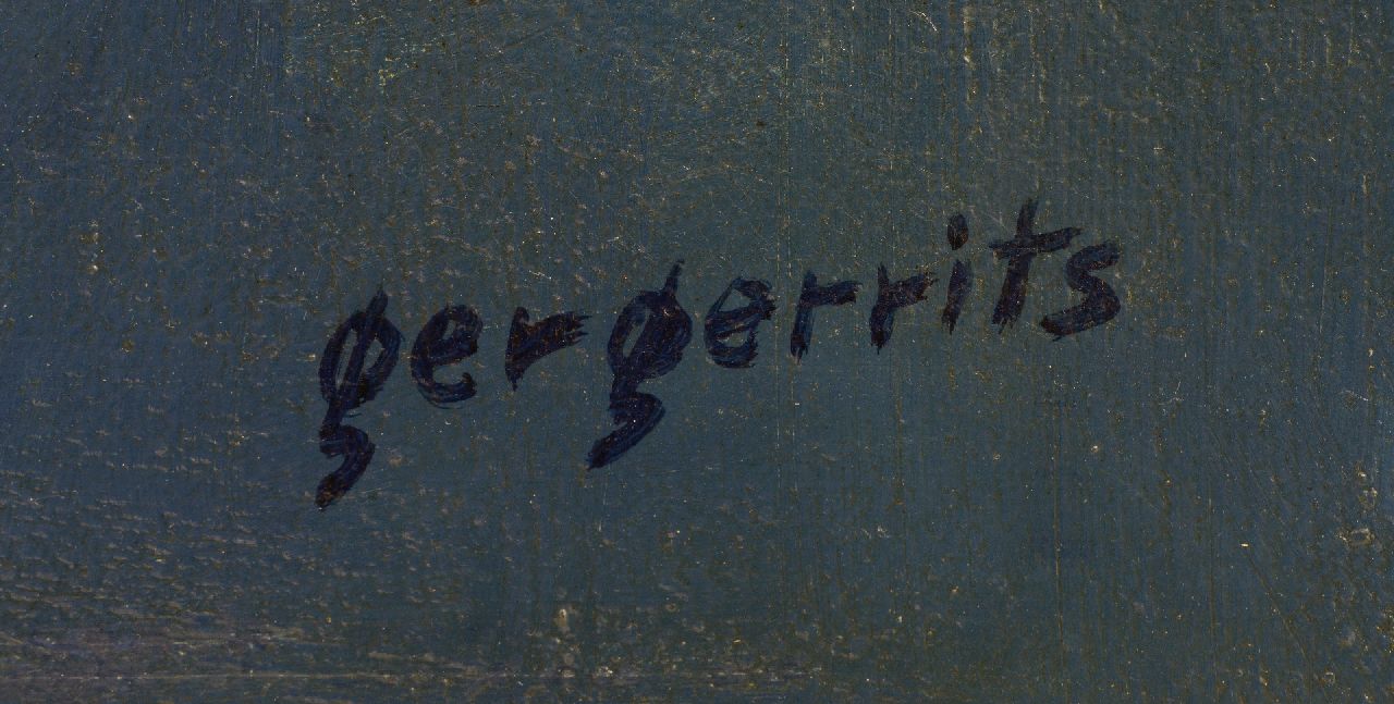 Ger Gerrits Signaturen Stilleben von Obstkorb und Kuchen