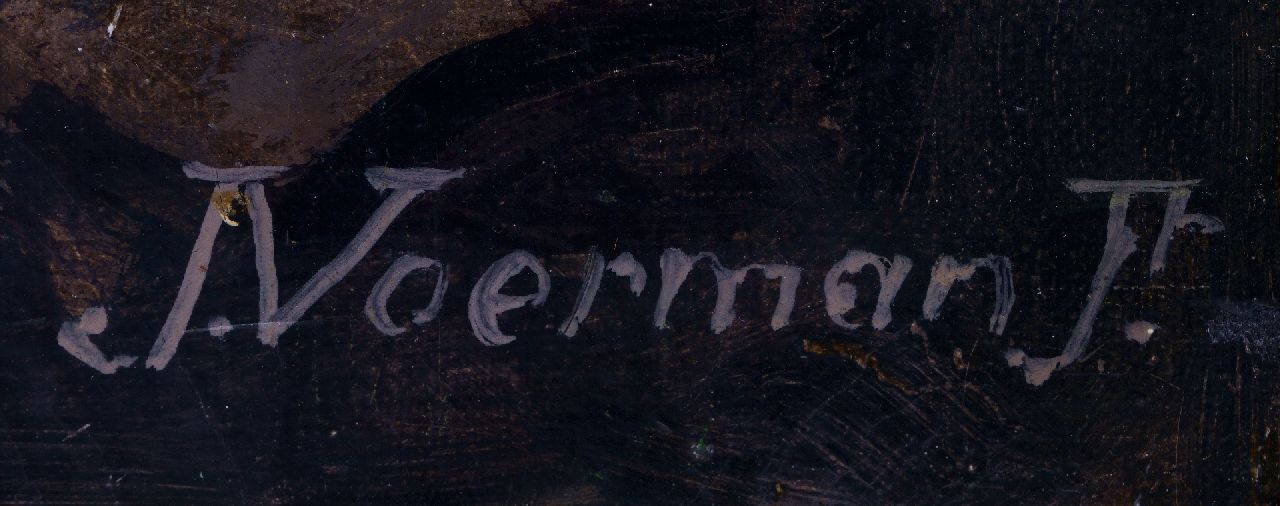 Jan Voerman jr. Signaturen Bergbach im Melchtal, die Schweiz