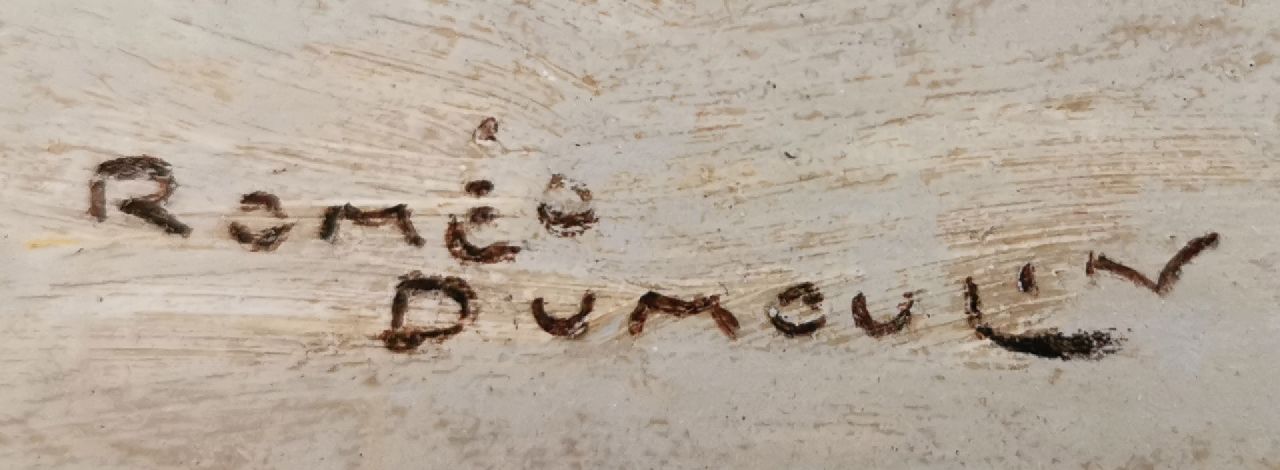 Roméo Dumoulin Signaturen Kinder am Strand