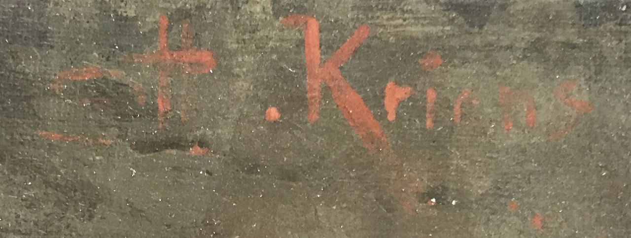 Otto Kriens Signaturen Früchte im Korb auf dem Waldboden