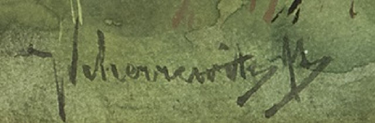 Johan Frederik Cornelis Scherrewitz Signaturen Zwei Kälber in der Wiese