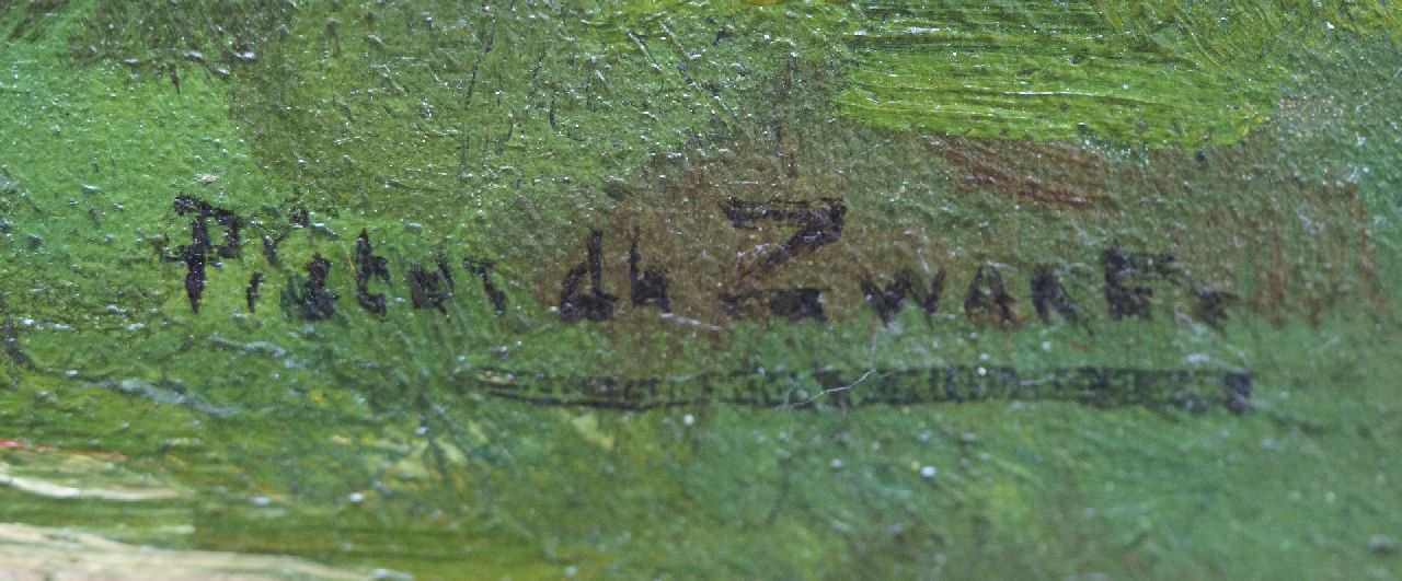 Piet Zwart Signaturen Kühe am Zaun
