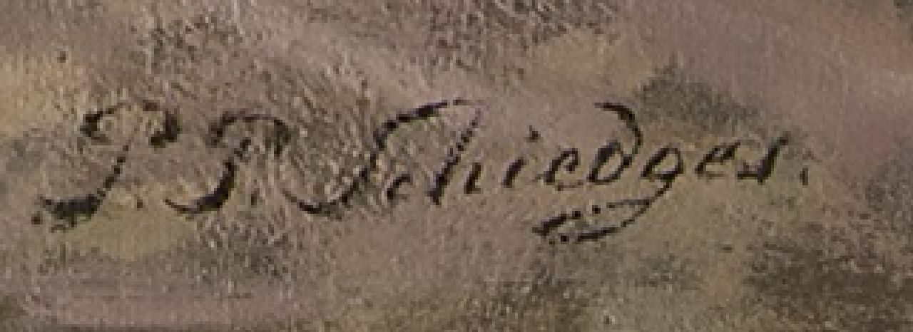 Petrus Paulus Schiedges jr. Signaturen Schafe hüten