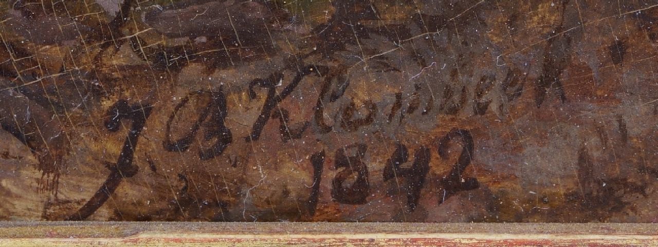 Johann Bernard Klombeck Signaturen Landschaft bei Kleve
