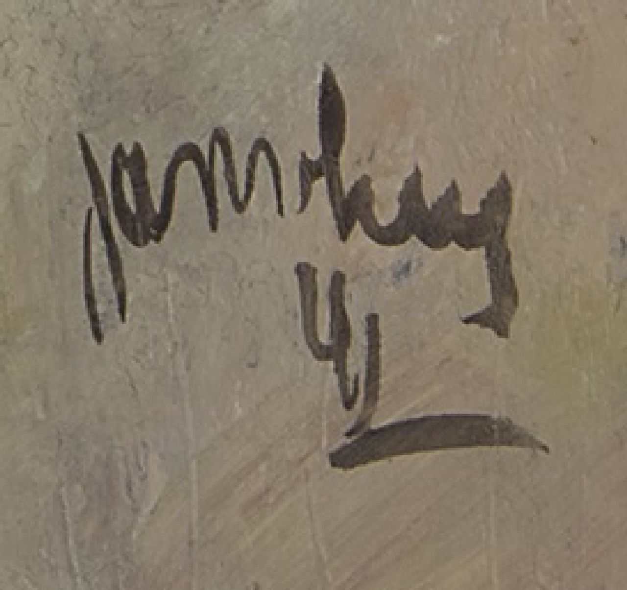 Jan van Heel Signaturen Sitzender Affe