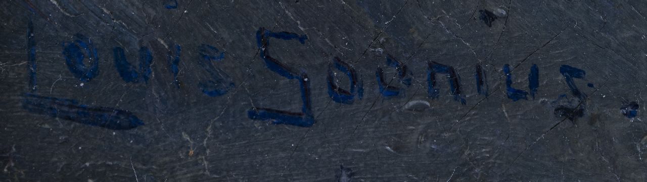 Louis Soonius Signaturen Kinder am Strand von Scheveningen