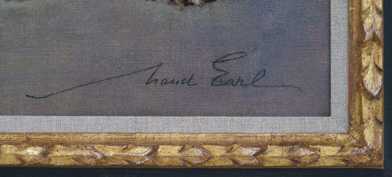 Maud Earl Signaturen Zwei Bulldoggen