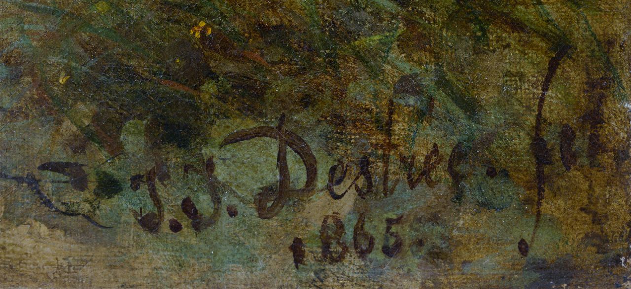 Johannes Josephus Destrée Signaturen Die Blaue Kamer am Rhein entlang bei dem Grebbeberg