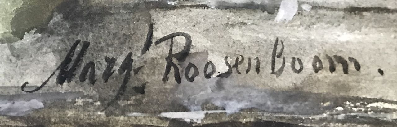 Margaretha Roosenboom Signaturen Weisse Chrysanthemen auf einer Steinleiste