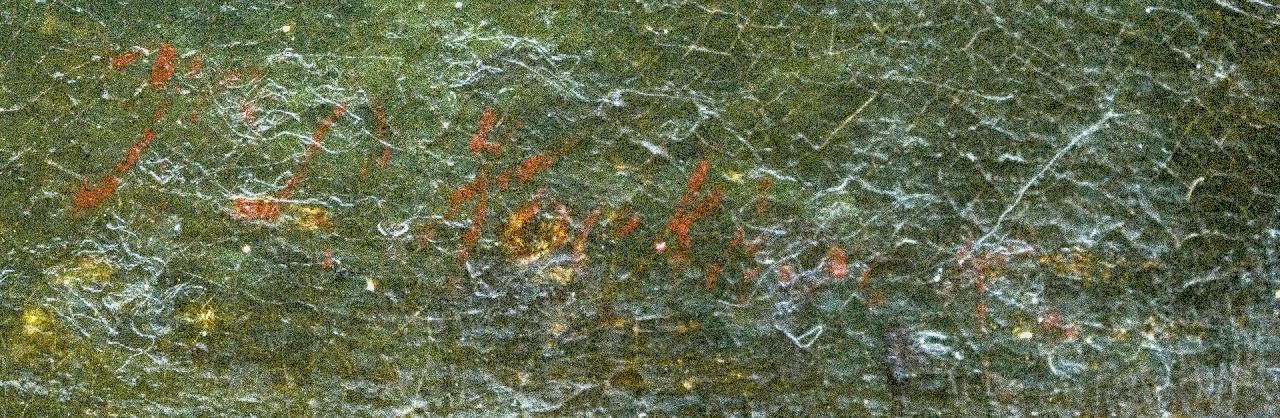 Willem Bodeman Signaturen Blick auf Beek mit dem Kastanje Wald