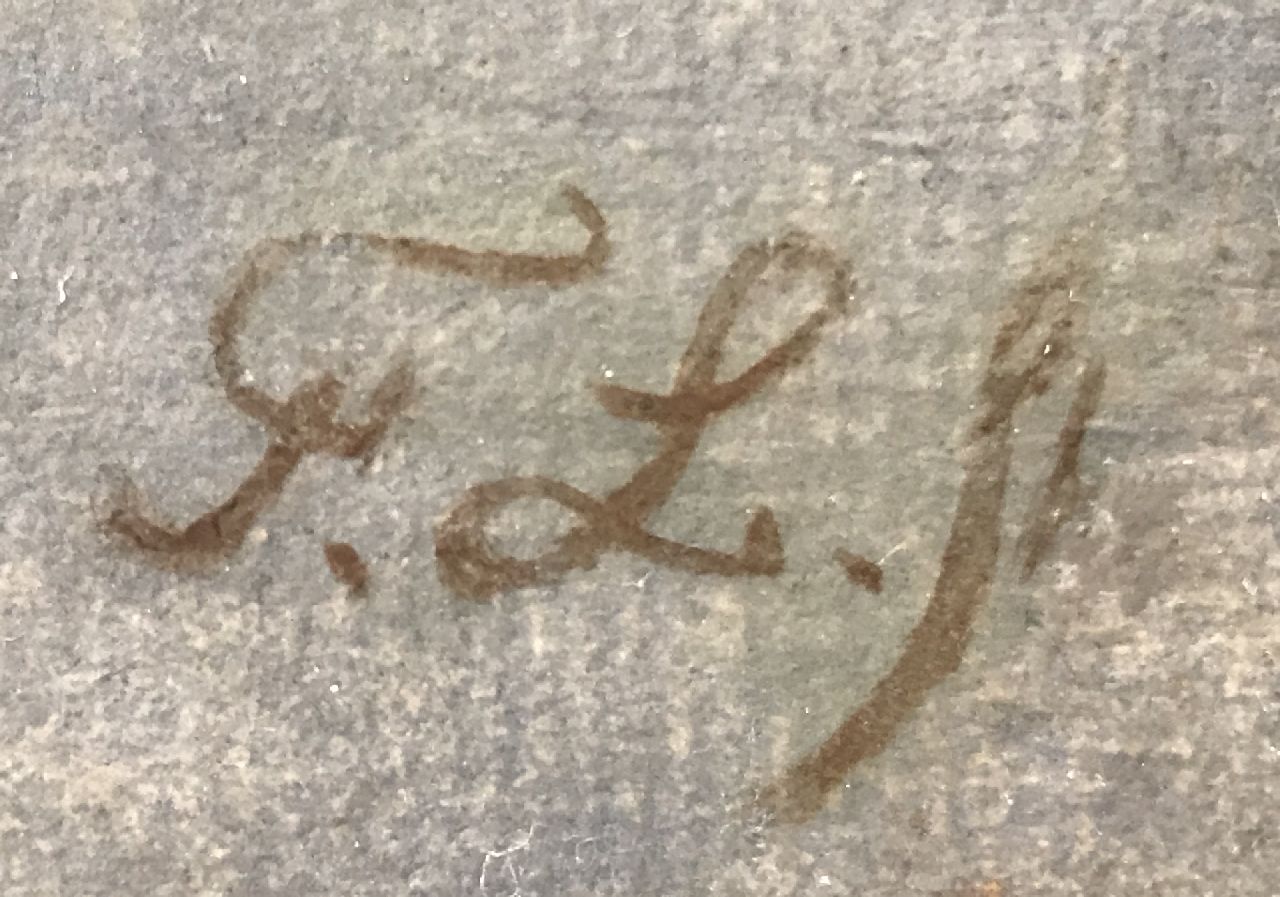 Frans Lebret Signaturen Kopf eines Ziegen Böckleins