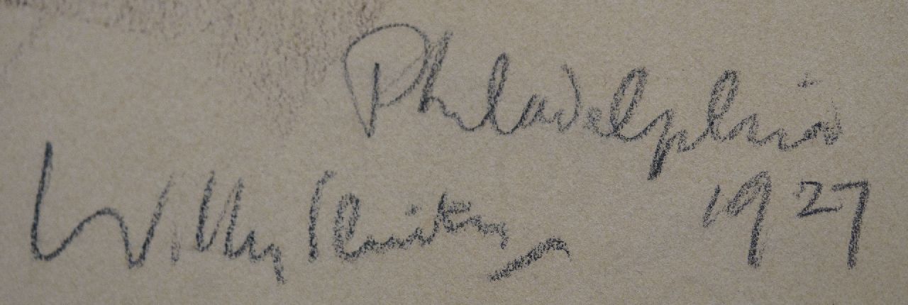Willy Sluiter Signaturen Bodenarbeiter, Philadelphia