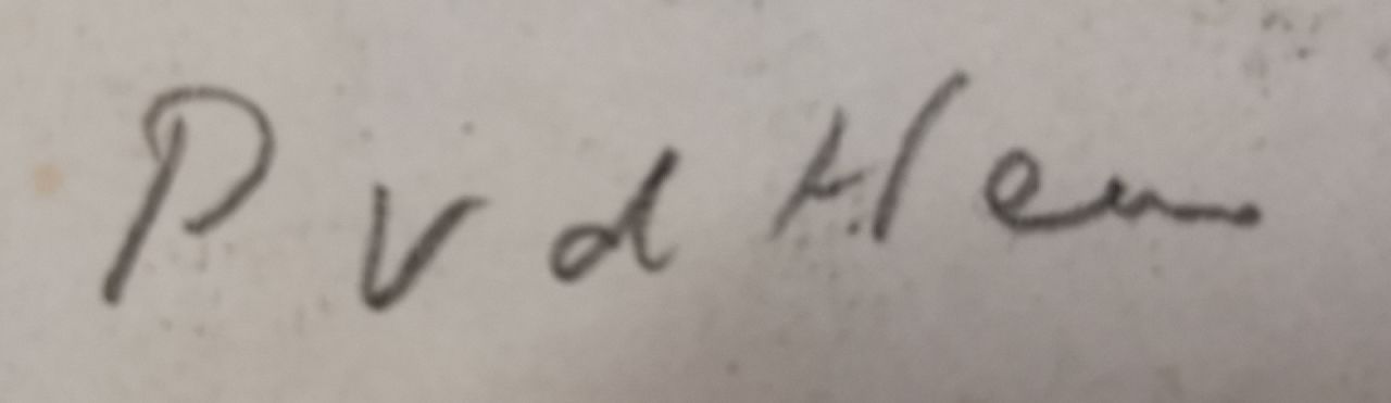 Piet van der Hem Signaturen Im Café