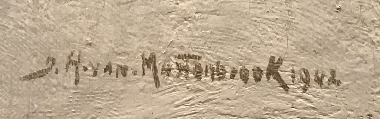 Johan Hendrik van Mastenbroek Signaturen Brett über den Graben
