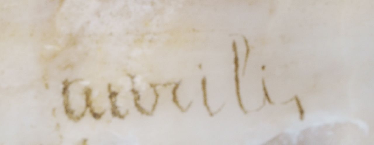 Richard Aurili Signaturen Porträtbüste einer jungen Frau