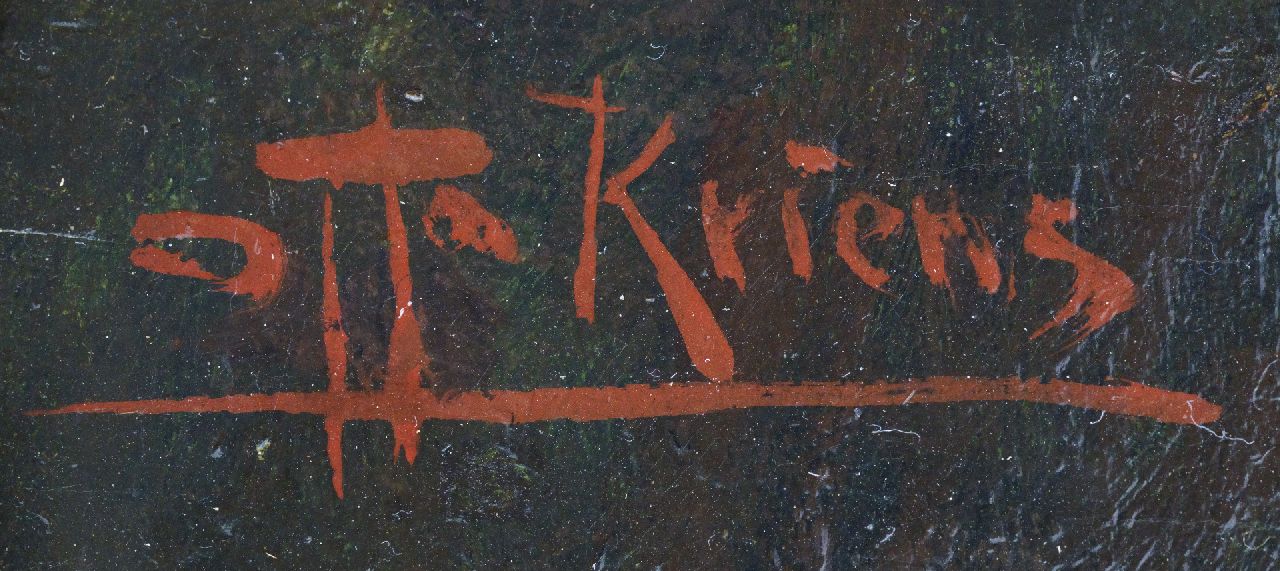 Otto Kriens Signaturen Kopf eines Mädchens