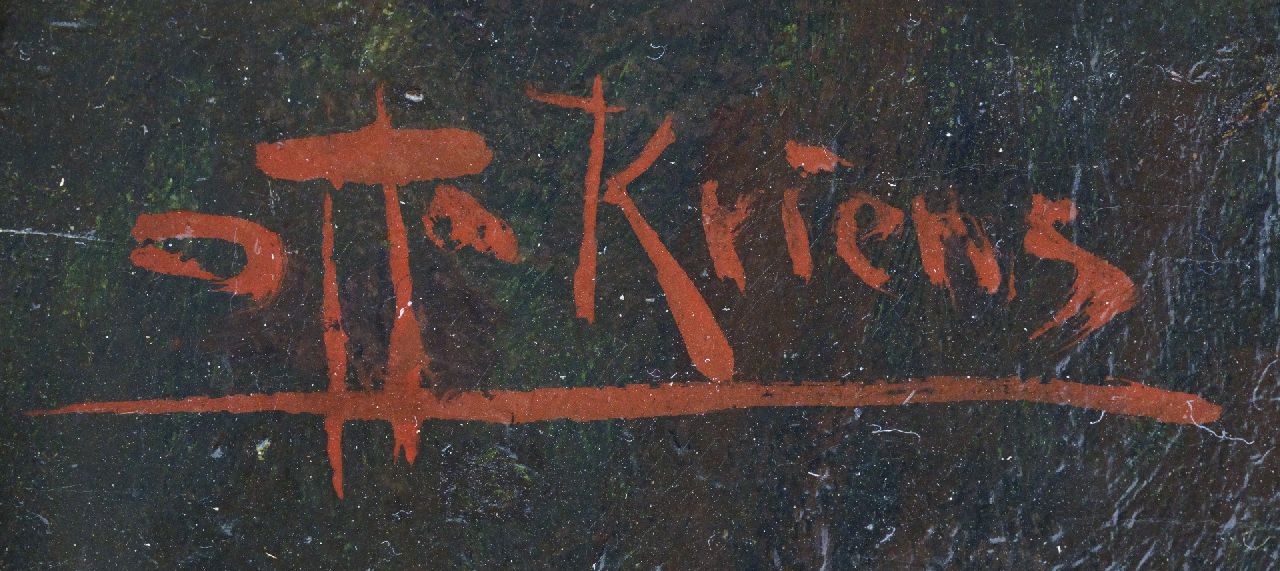 Otto Kriens Signaturen Kopf eines Mädchens