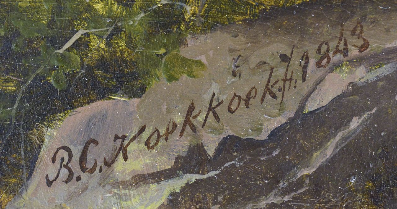 Barend Cornelis Koekkoek Signaturen Heraufziehendes Unwetter