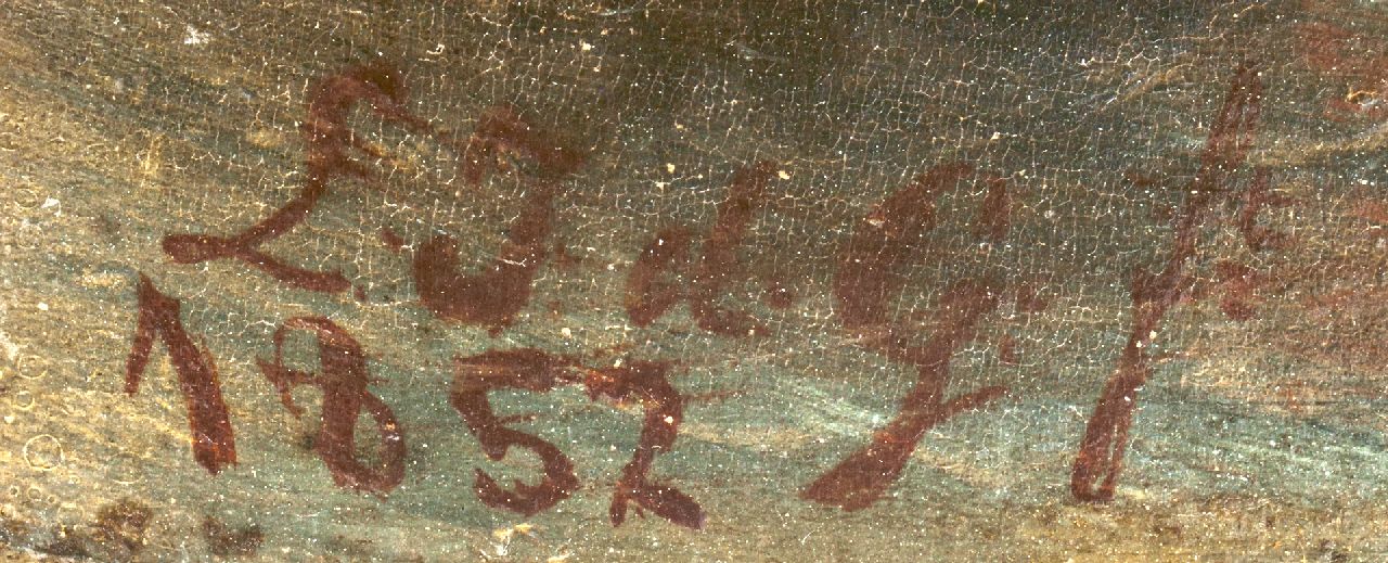 Leonard Johannes de Gijselaar Signaturen Schiffe bei Vlissingen