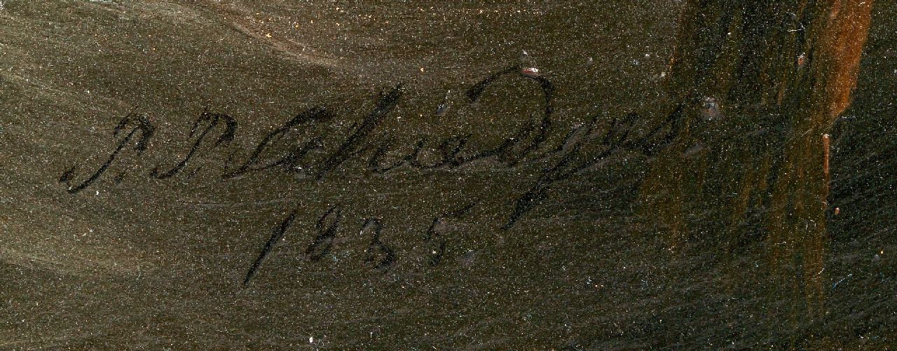 Petrus Paulus Schiedges Signaturen Eine Brigg auf turbulenter See