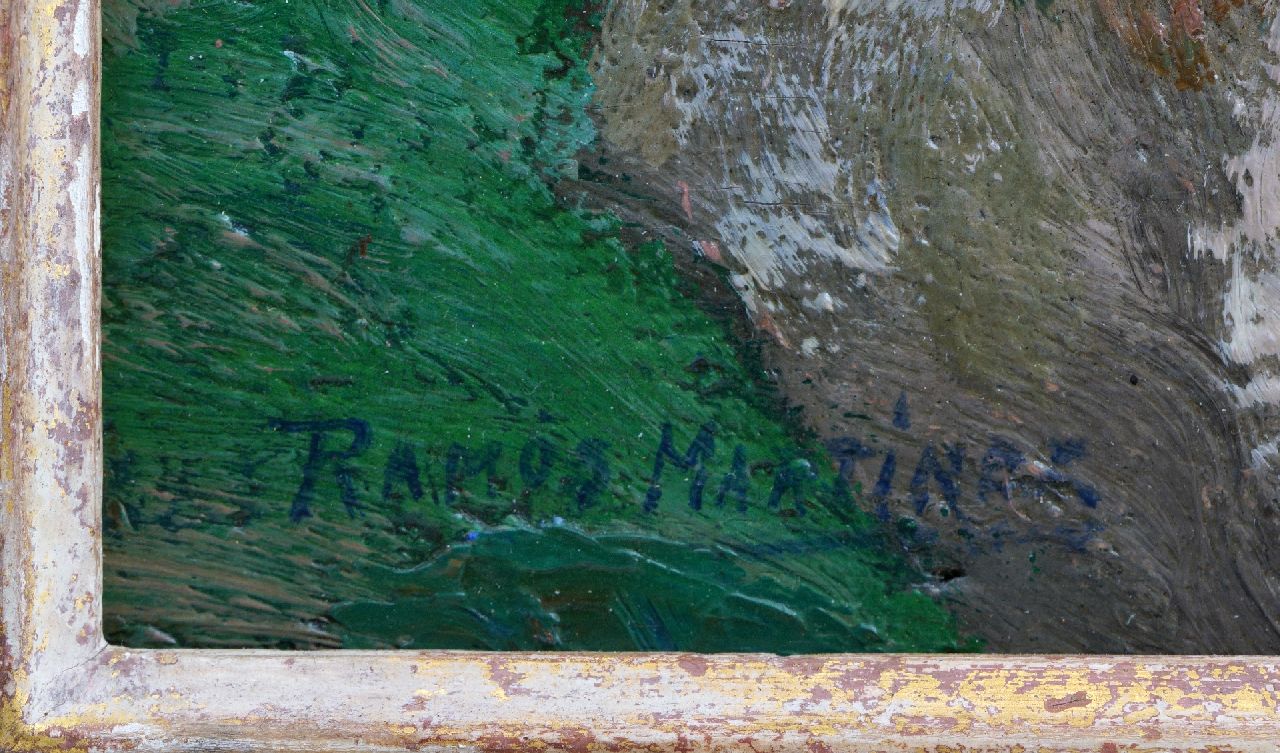 Alfredo Ramos Martinez Signaturen Elegante Frauen in einer Landschaft