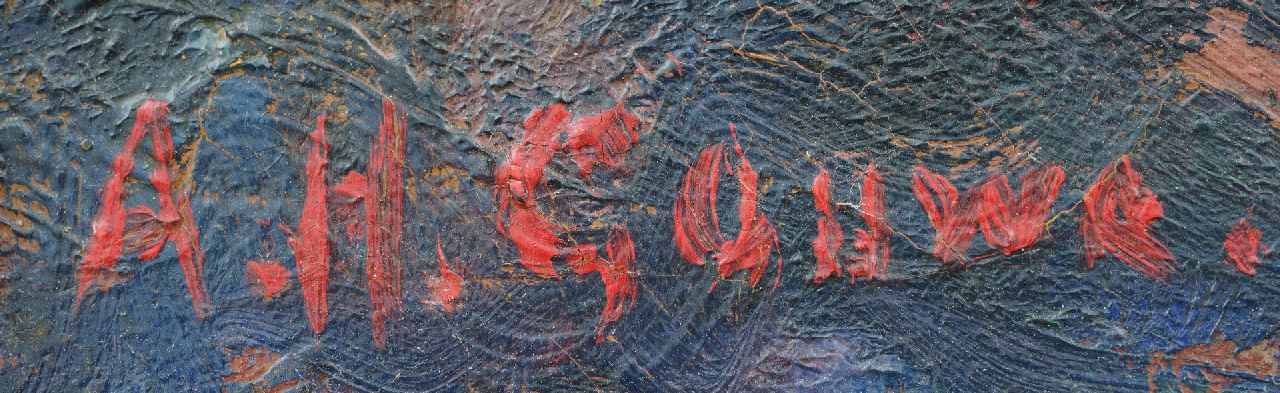 Herman Gouwe Signaturen Pflügender Bauer