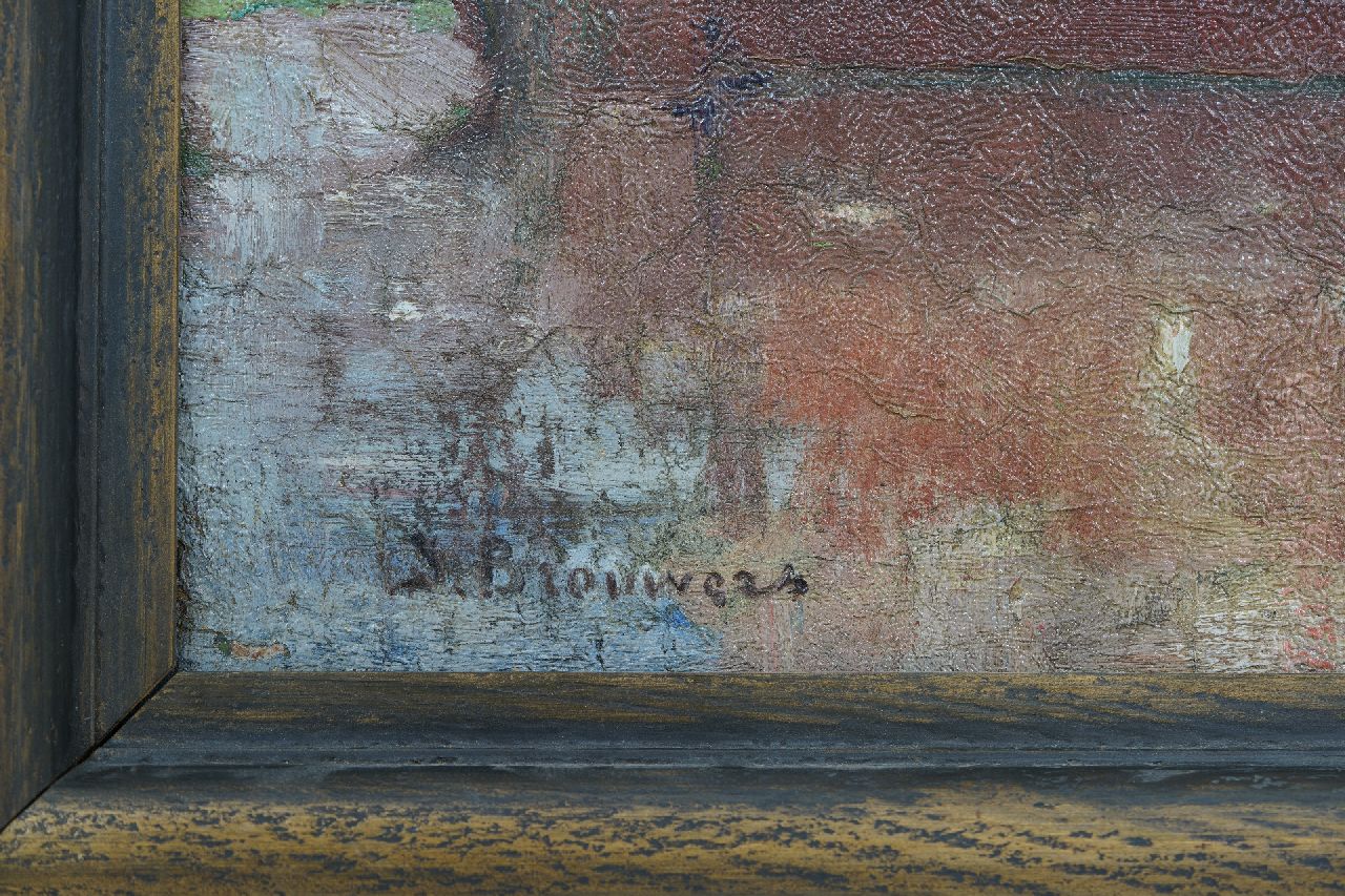 J. Brouwers Signaturen Sonnige Stadt am Wasser