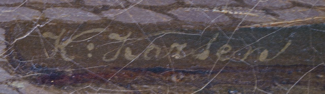 Kasparus Karsen Signaturen Markt auf einem sonnigen Stadtplatz