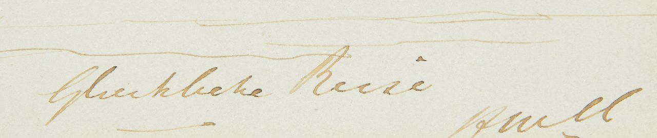 Hendrik Willem Mesdag Signaturen Glückliche Reise