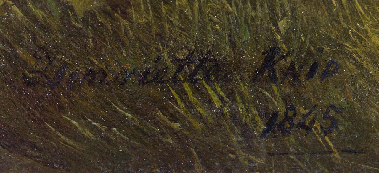 Henriette Ronner Signaturen Kühe auf der Wiese, Den Bosch im Hintergrund