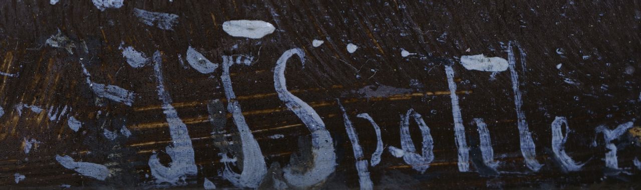 Jan Jacob Spohler Signaturen Schlittschuhläufern und 'koek-en-zopie' auf einer gefrorenen Fluss