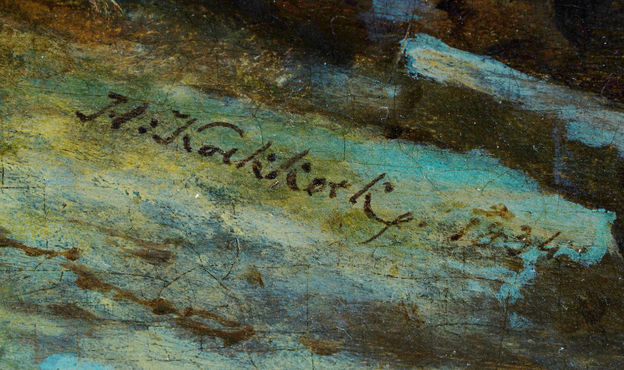 Hermanus Koekkoek Signaturen Schiffbruch vor Felsenküste