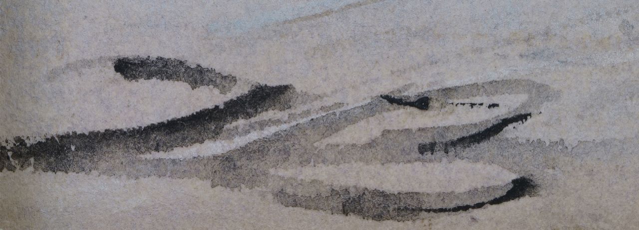 Johannes Bosboom Signaturen Ein Blick auf das 'Huis der Samenkomsten van de Doopsgezinden' in Den Haag