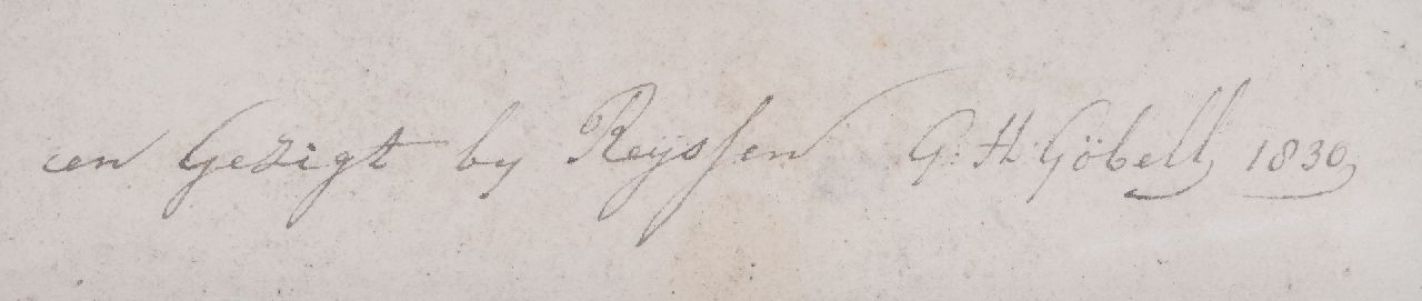 Gerrit Hendrik Göbell Signaturen Landschaft bei Rijssen