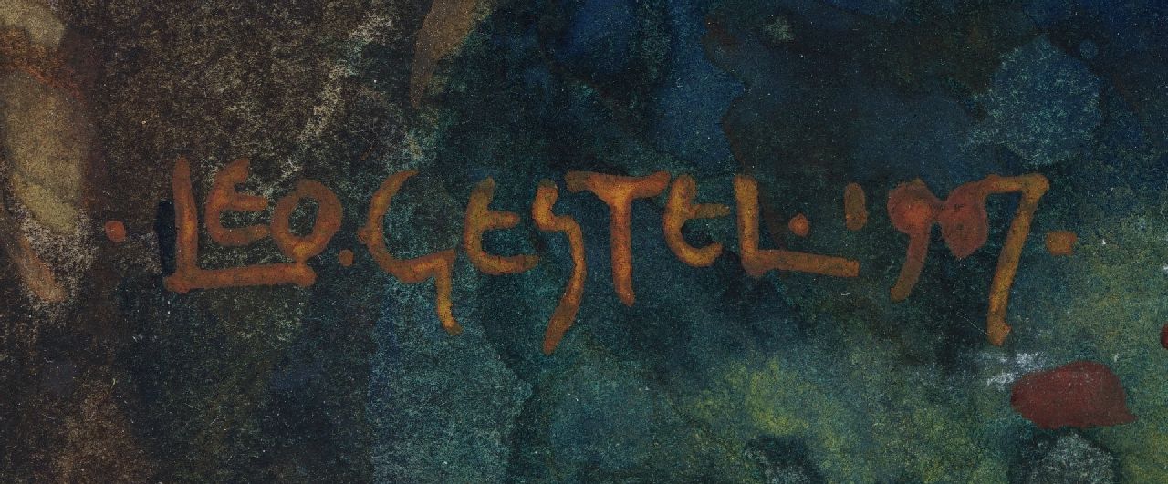 Leo Gestel Signaturen Wohnwagenfamilie