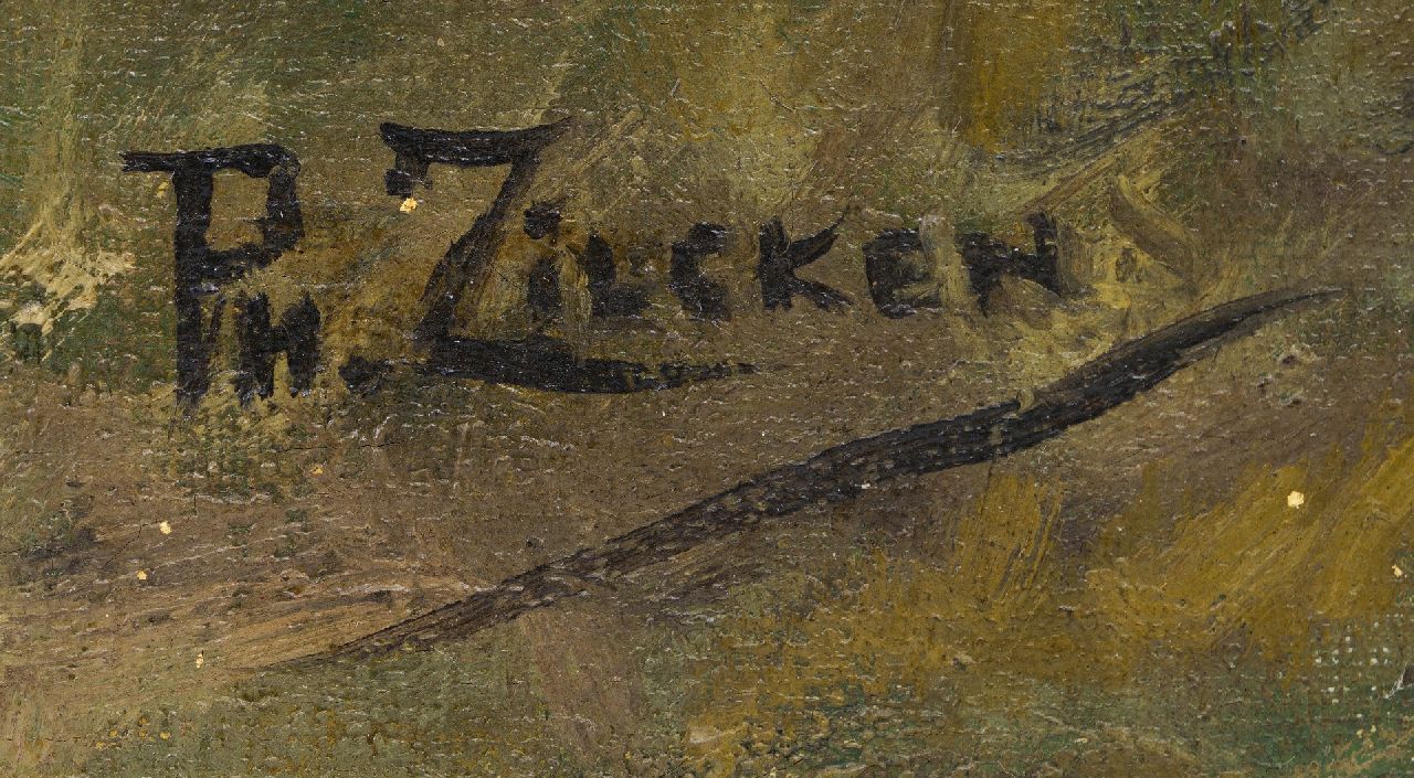 Philip Zilcken Signaturen Bauernhof im Herbst