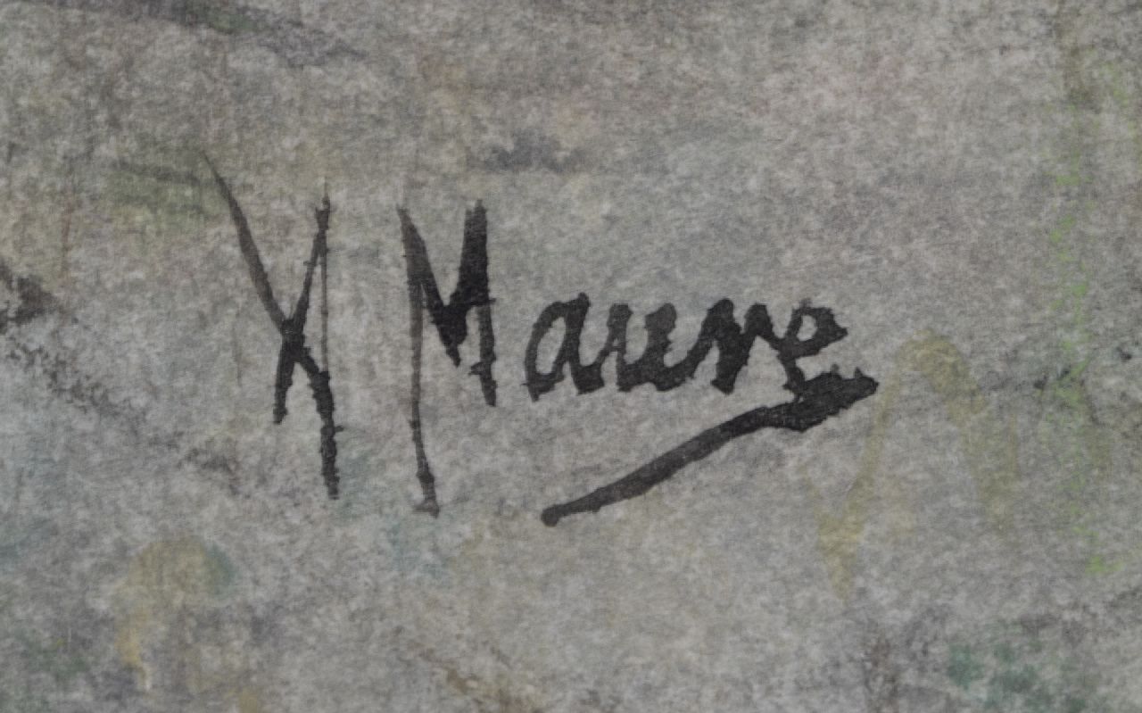 Anton Mauve Signaturen Der Pflüger