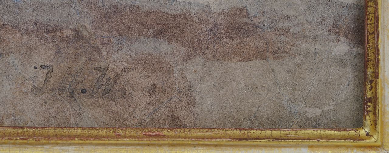 Jan Hendrik Weissenbruch Signaturen Blick über die Dächer