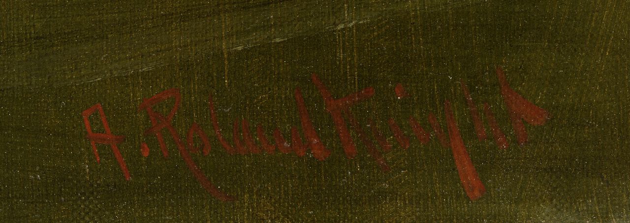 A. Roland Knight Signaturen Zwei Raubfische Hecht und Rotauge