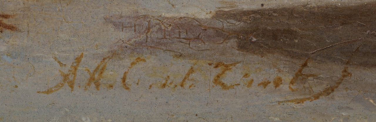 Arnoldus Antonius Christianus van 't Zant Signaturen Blick auf einer Festungsstadt