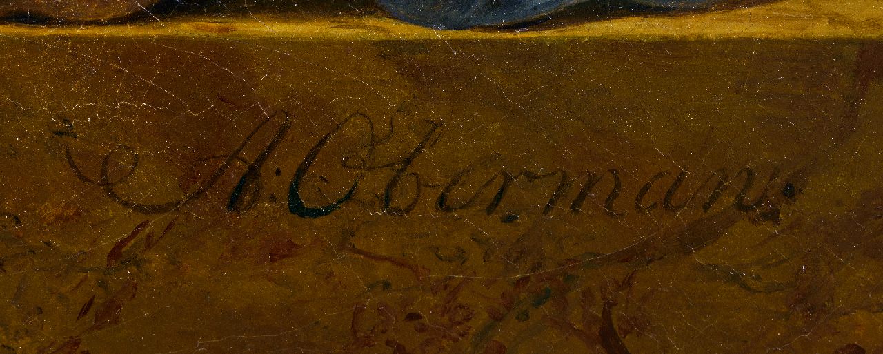 Anthony Oberman Signaturen Ein Stillleben mit Blumen, Granatapfel und Muscheln auf einem Marmorsims