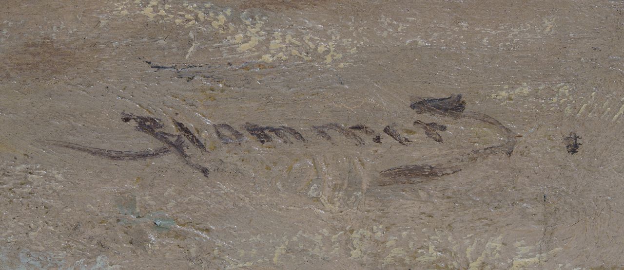 Bernard Blommers Signaturen Fischverkauf am Strand von Scheveningen