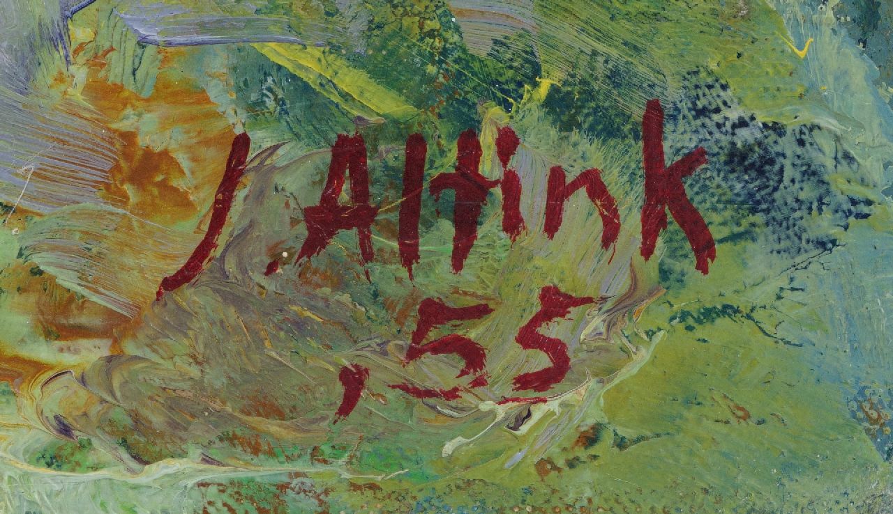 Jan Altink Signaturen Landschaft in der Haute-Savoie