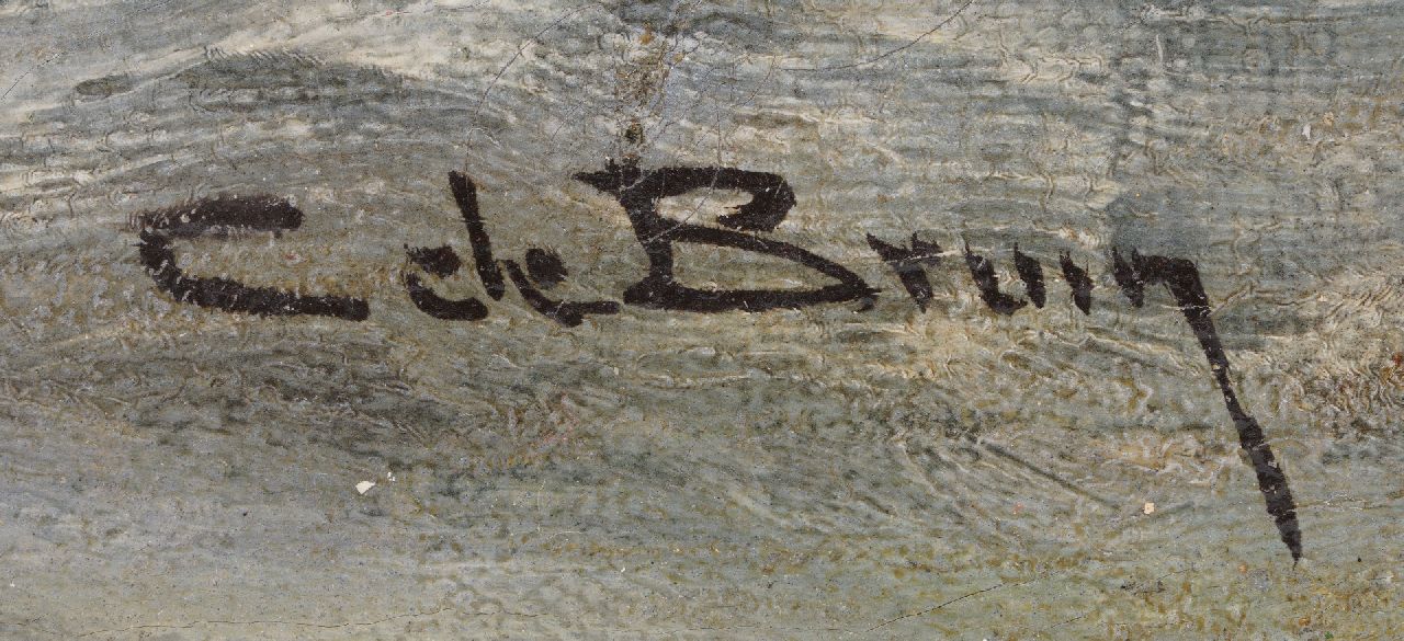 Cornelis de Bruin Signaturen Fischerschiffe vor Harderwijk